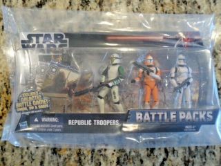 Star Wars Republic Troopers 3 - Figure Pack Battle Packs Bnib
