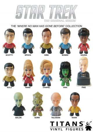 Titan Star Trek The Series Season 1 Blind Box Vinyl Figure (you Choose)