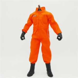 1/6 Scale Uniforms Outfits Coveralls Orange Jumpsuit For 12in Action Figures