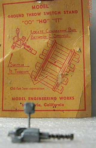 Model Engineering Metal Ground Throw Switch Stand - Ho Oo Tt Train Layout