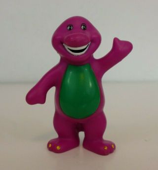 Barney The Dinosaur Waving Vintage 1996 The Lyons Group 3 " Pvc Figure Purple