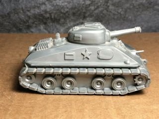 Plastic 3.  5 " U.  S.  Army Tank | Military Load For Marx 6 " Flat Car Train | Modern