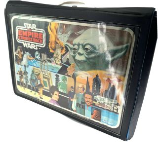Vintage Star Wars Esb Action Figure Carrying Case 1980 With 2 Trays To Hold 24