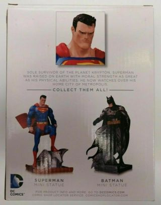 DC Comics Collectibles Superman Mini Statue Jim Lee Cold - Cast Porcelain 3