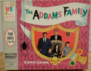 The Addams Family Card Game 1965 Mb Milton Bradley 4536 070620dbt