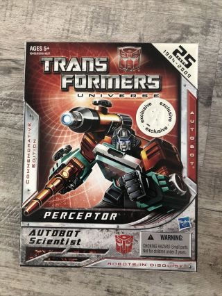 Hasbro Transformers Universe Perceptor G1 25th Anniversary Tru Exclusive Nip