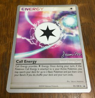 Pokemon Call Energy - Dp Majestic Dawn 92/100 - 2009 World Championship Card Lp