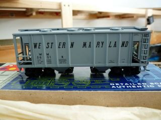 Mdc Roundhouse 2 - Bay Covered Hopper Car 1469 - Western Maryland 5601 W/kd 
