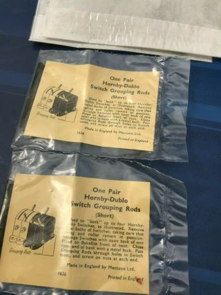 Hornby Dublo Switch Grouping Rods (short) X 2 Packets 1626 For Model Railway