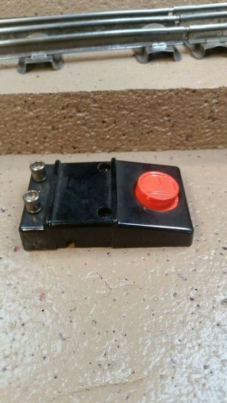 Lionel " Big Red Button " Control Switch.  Part 90 And Wire