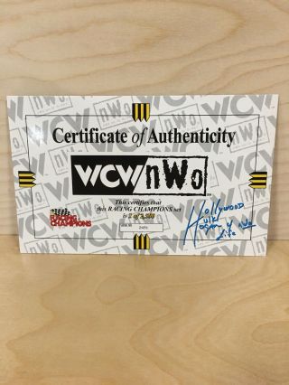 WCW - NWO 1:24 Scale Hollywood Hogan Car and Gold Car Set (1998) 2
