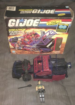 1986 Hasbro Gi Joe Dreadnok Thunder Machine W/box - 95 Complete W/driver