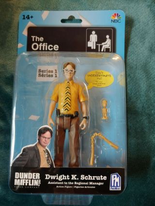 The Office Dwight K.  Schrute 5 " Inch Action Figure Phatmojo Series 1 Of3