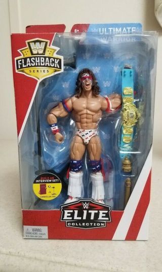Wwe Elite Flashback Series Ultimate Warrior 2017.  Mib Walmart Exclusive.