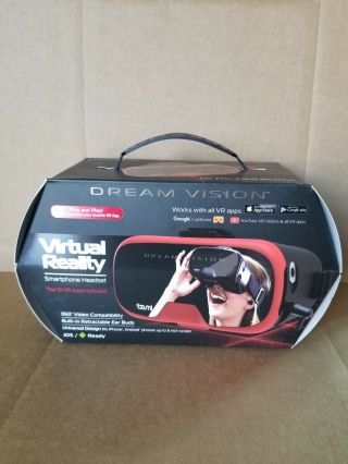 Tzumi Dream Vision Virtual Reality Smartphone Headset - Red -