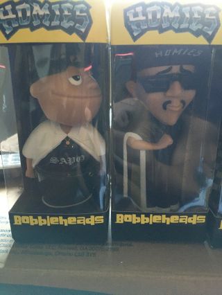RARE Complete Set Of 4 Homies 6 Inch Bobbleheads With Secret Compartments NIP 2
