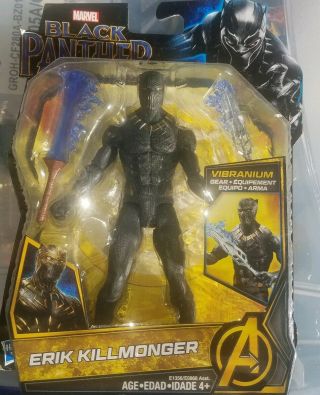 Marvel Black Panther 6 - Inch Erik Killmonger | Vibranium Gear Equipment