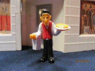 Local Pizza Shop Guy Train Figure - For Plasticville - Lionel - Flyer - O.  S