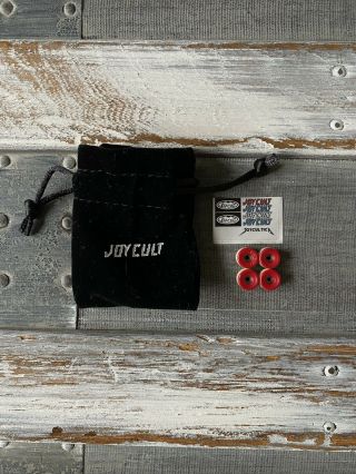 Joycult Xl Red/white Fingerboard Wheels (flint,  Prete,  Woob,  Blackriver)
