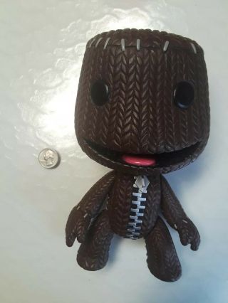Little Big Planet Mega Deluxe 9 Inch Sackboy With Open Smile Mouth Action Figure
