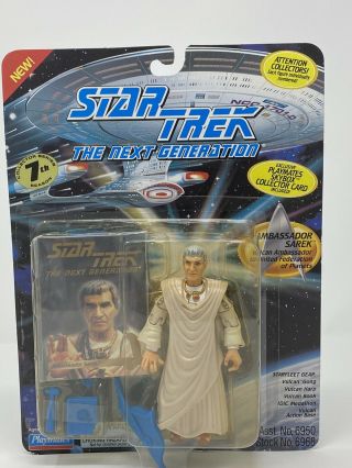 Star Trek Tng Ambassador Sarek With Card,  5 " Action Figure,  Nip