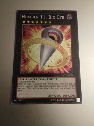 Yugioh Number 11: Big Eye Gaov - En090 Secret Rare Nm