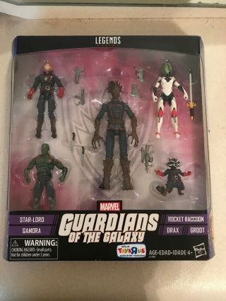 Guardians Of The Galaxy Marvel Legends Series Action Figures 5pk Hasbro Nip 2016