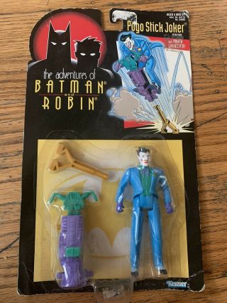 The Adventures Of Batman And Robin Pogo Stick Joker Action Figure Kenner 1995