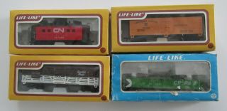 4 Life - Like Ho Scale Train Cp Cn Rail Canadian National Pacific Freight Caboose