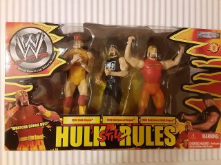 Jakks Wwe Hulk Still Rules 3 - Pack Hulk Hogan Action Figure Exclusive Box Set Nib