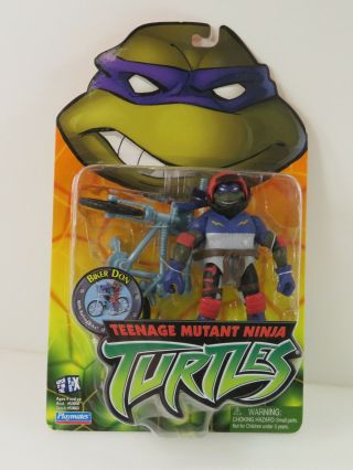046 - Teenage Mutant Ninja Turtles Biker Don 2003 Playmates New/sealed