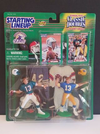 Starting Lineup Dan Marino Double Classics Nfl 1998 Dolphins & Pittsburgh Excl