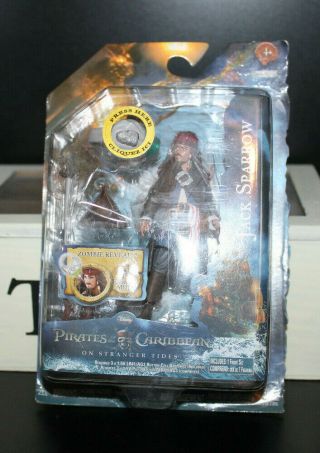 Pirates Of The Carribbean On Stranger Tides Jack Sparrow 4 " Action Figure Reveal