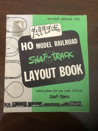 Vintage Atlas Ho Model Railroad Snap Track Layout Book