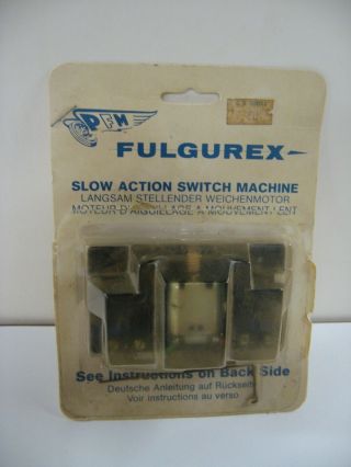 Pfm Fulgurex Slow Action Switch Machine For Model Railroads