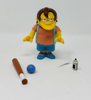 2001 The Simpsons Wos Interactive Figure - Nelson Muntz - Series 3 - Complete