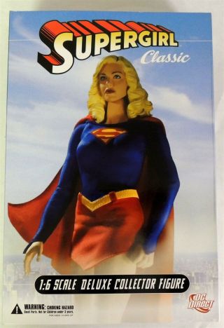 A1148 Supergirl Classic 1:6 Scale Deluxe Collector Figure Dc Direct N.  I.  B (2009)
