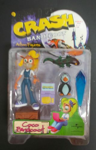 Crash Bandicoot Series 1 Figure " Coco Bandicoot " Monmc @@rare@@