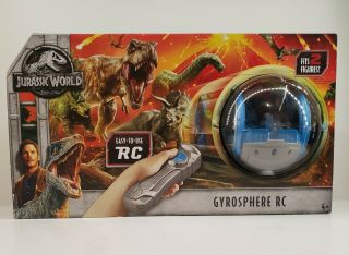 Mattel Jurassic World Park Gyrosphere Rc Remote Control Nib