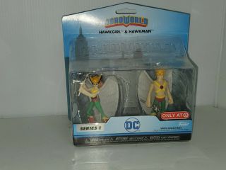 Funko Dc Heroworld Hawkgirl & Hawkman 3 " Vinyl Figures Series 8 In Package