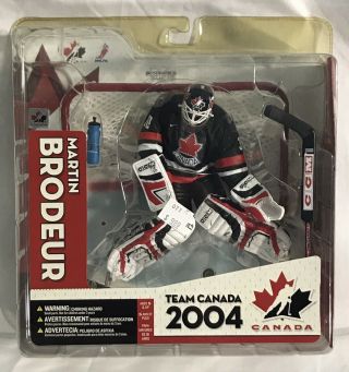 2005 Mcfarlane Team Canada 2004 Martin Brodeur Figure,  Nhl Jersey Devils