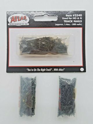 Ho Scale Atlas 2540 Track Nails For Ho Or N Scale Track.  Approx.  1500 Nails