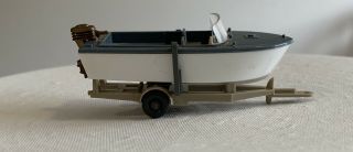 Wiking Ho Scale Motor Boat With Trailer