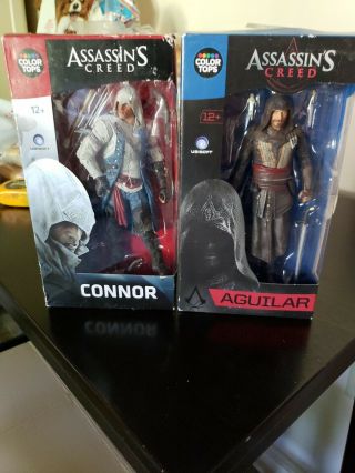 Mcfarlane Assassins Creed Movie Aguilar & Conner 7 " Color Tops Figures