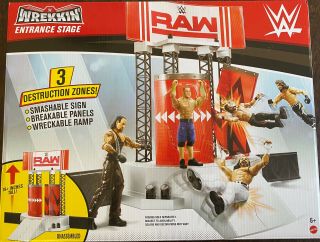 Wwe Wrekkin Entrance Stage Playset - Raw,  Action Figure Ultimate Wrestling Ring