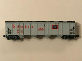 Ahm Mini Train N Scale Burlington Covered Hopper.  4446f