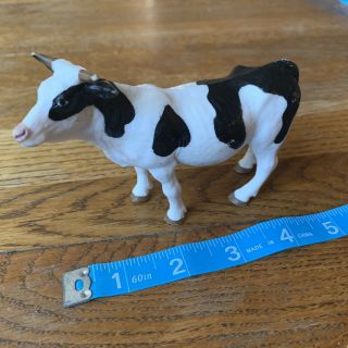 Terra By Battat Farm Animal Dairy Cow Toy Figure 5 " Rubber Plastic Pvc Realistic