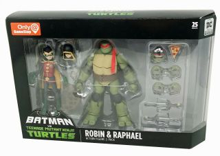 Batman Vs Tmnt Robin And Raphael Gamestop Exclusive 2 - Pack Dc Collectibles