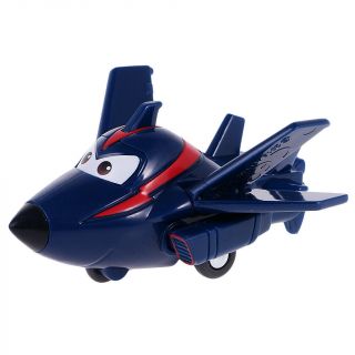 Wings Mini Character Transforming Plane Robot Model Toys Black Chase