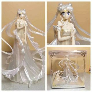 Anime Sailor Moon Tsukino Usagi Princess Serenity Wedding Dress Figure Toys 25cm